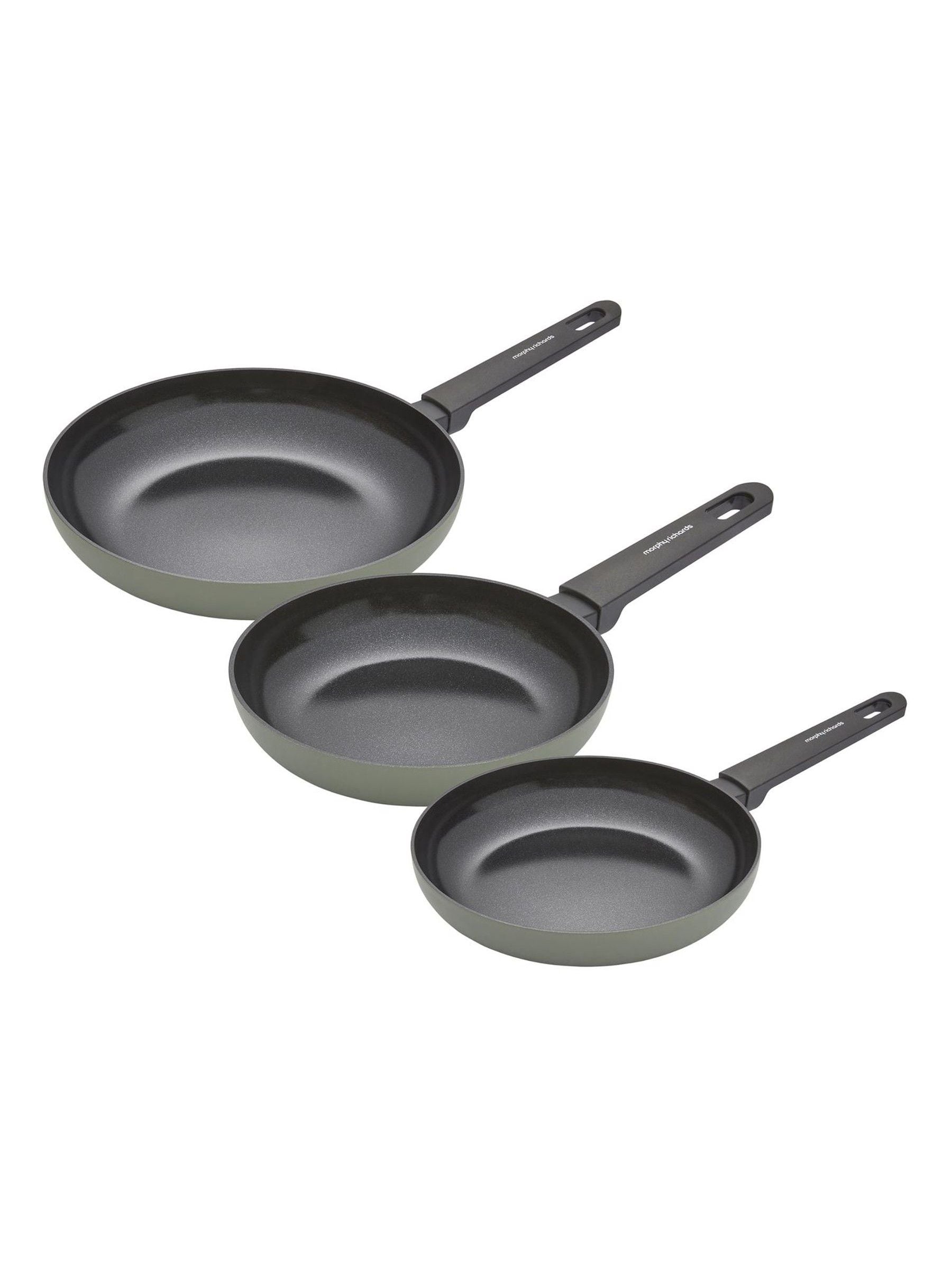 Morphy Richards Green Aluminium Frying Pan Bundle