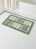 Showerdrape Blue Fiore Floral Bath Mat