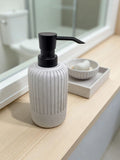 Showerdrape beige Alexandria 3 piece bathroom accessory set, UK version