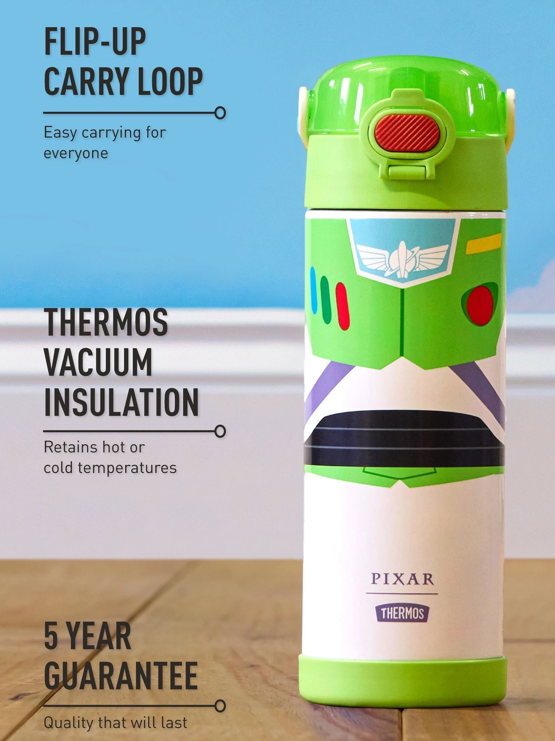 Thermos Buzz Funtainer bottle 470ml (British brand)