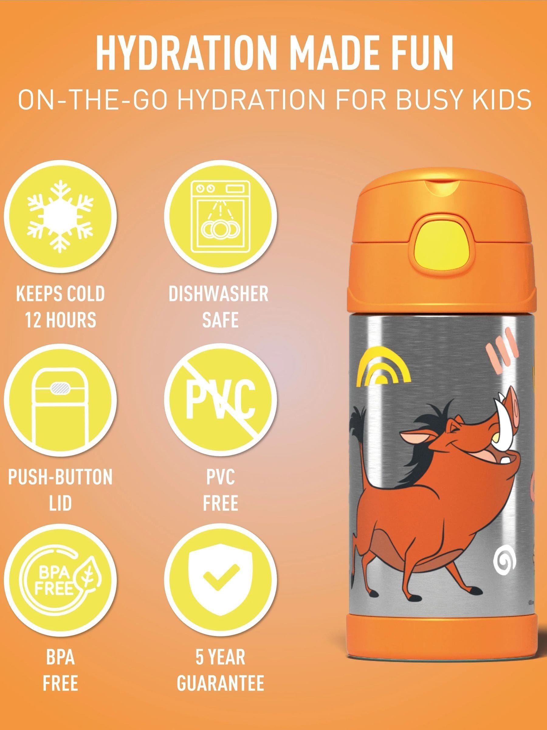 Thermos kids bottle Lion King 355ml - British product