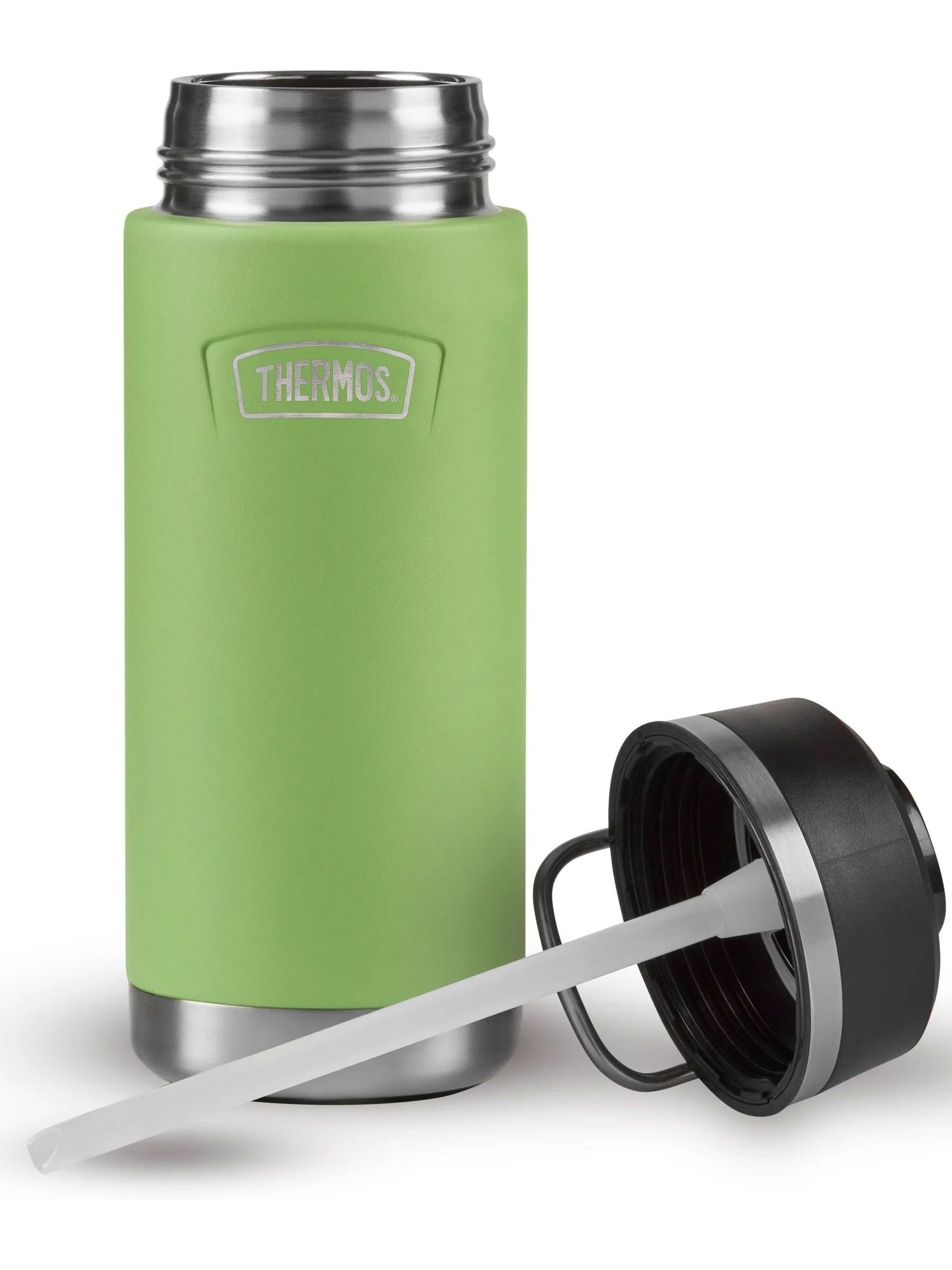 Thermos Icon Series 530ml water bottle lime green with straw lid - British product