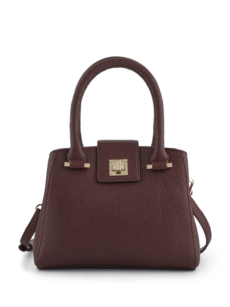 Jones Bootmaker Chocolate Brown Whimsy Leather Top Handle Tote Bag