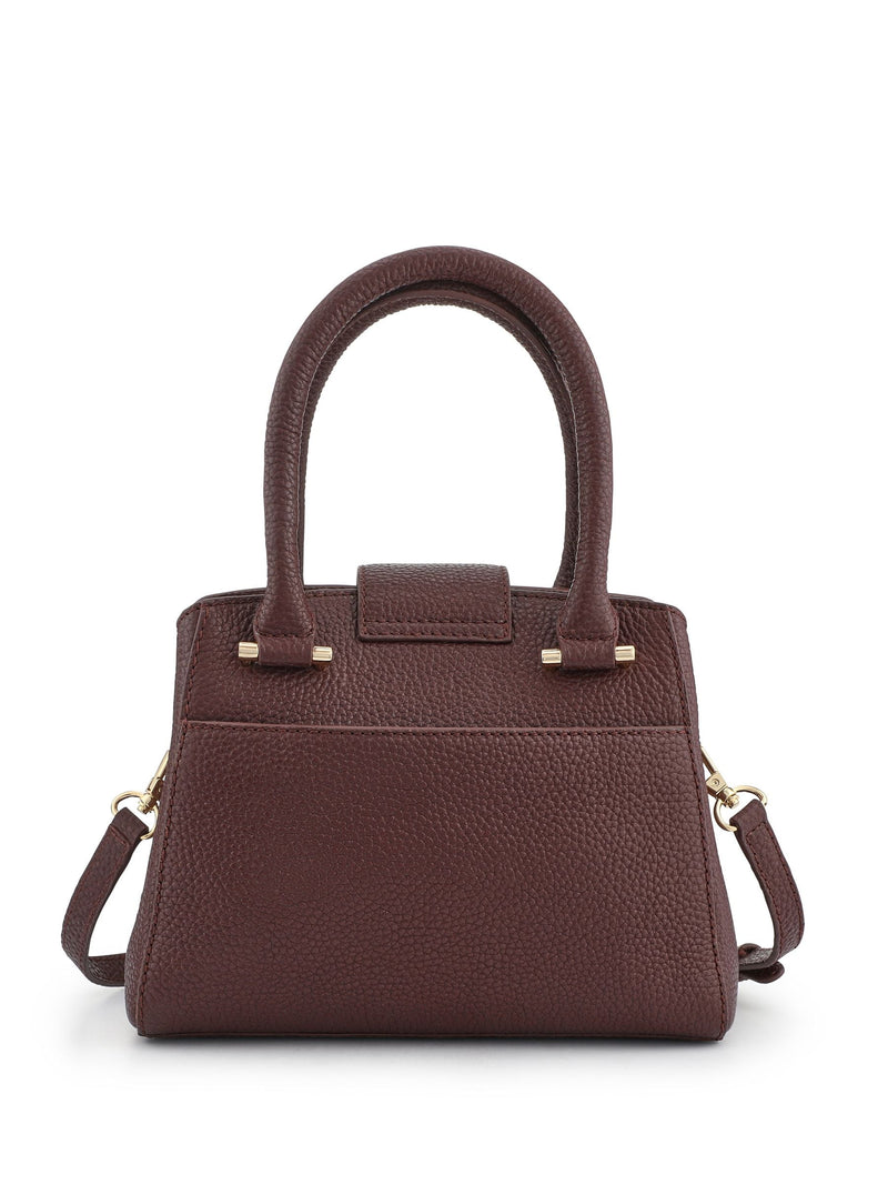 Jones Bootmaker Chocolate Brown Whimsy Leather Top Handle Tote Bag