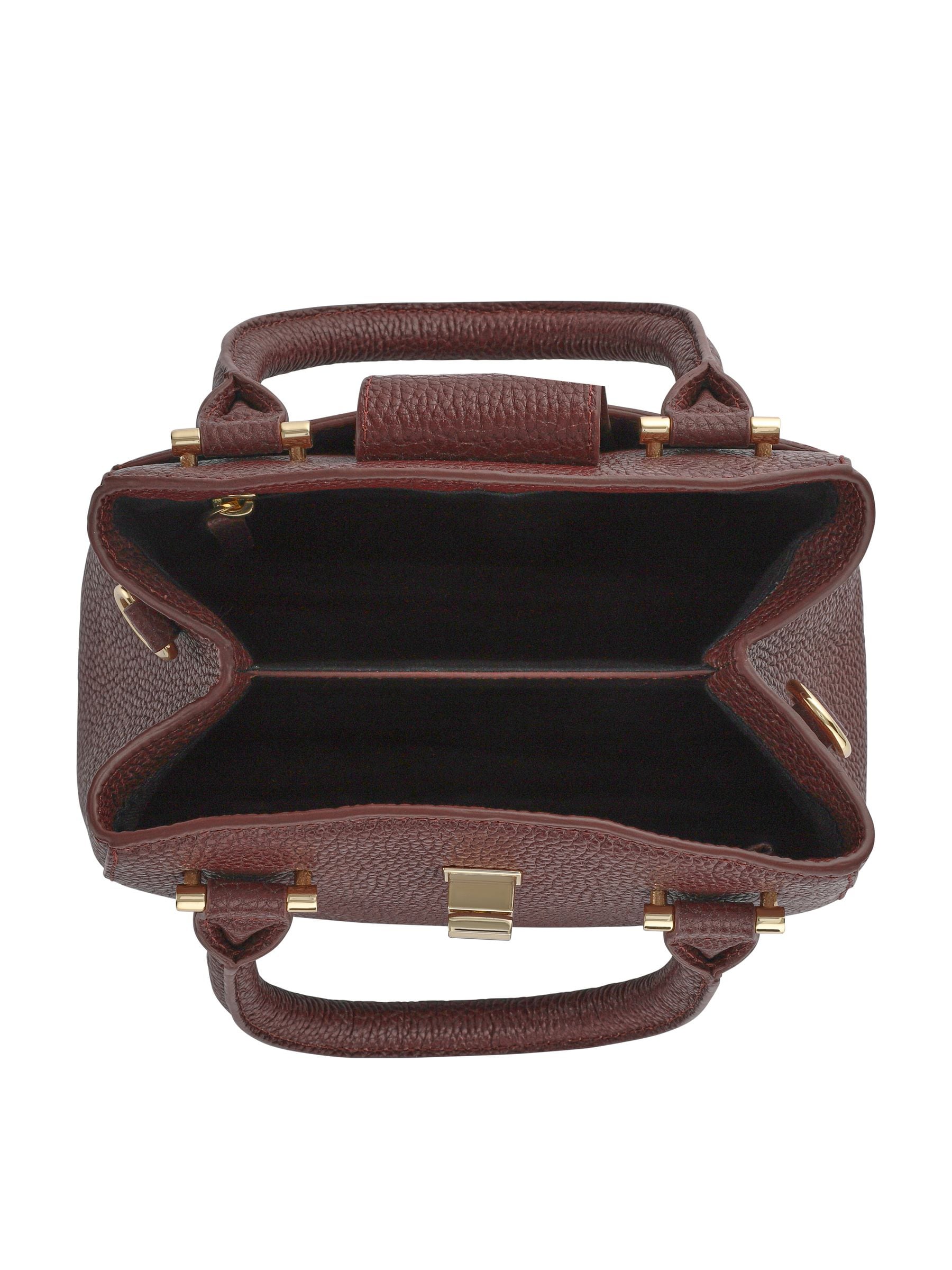 Jones Bootmaker Chocolate Brown Whimsy Leather Top Handle Tote Bag