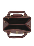 Jones Bootmaker Chocolate Brown Whimsy Leather Top Handle Tote Bag