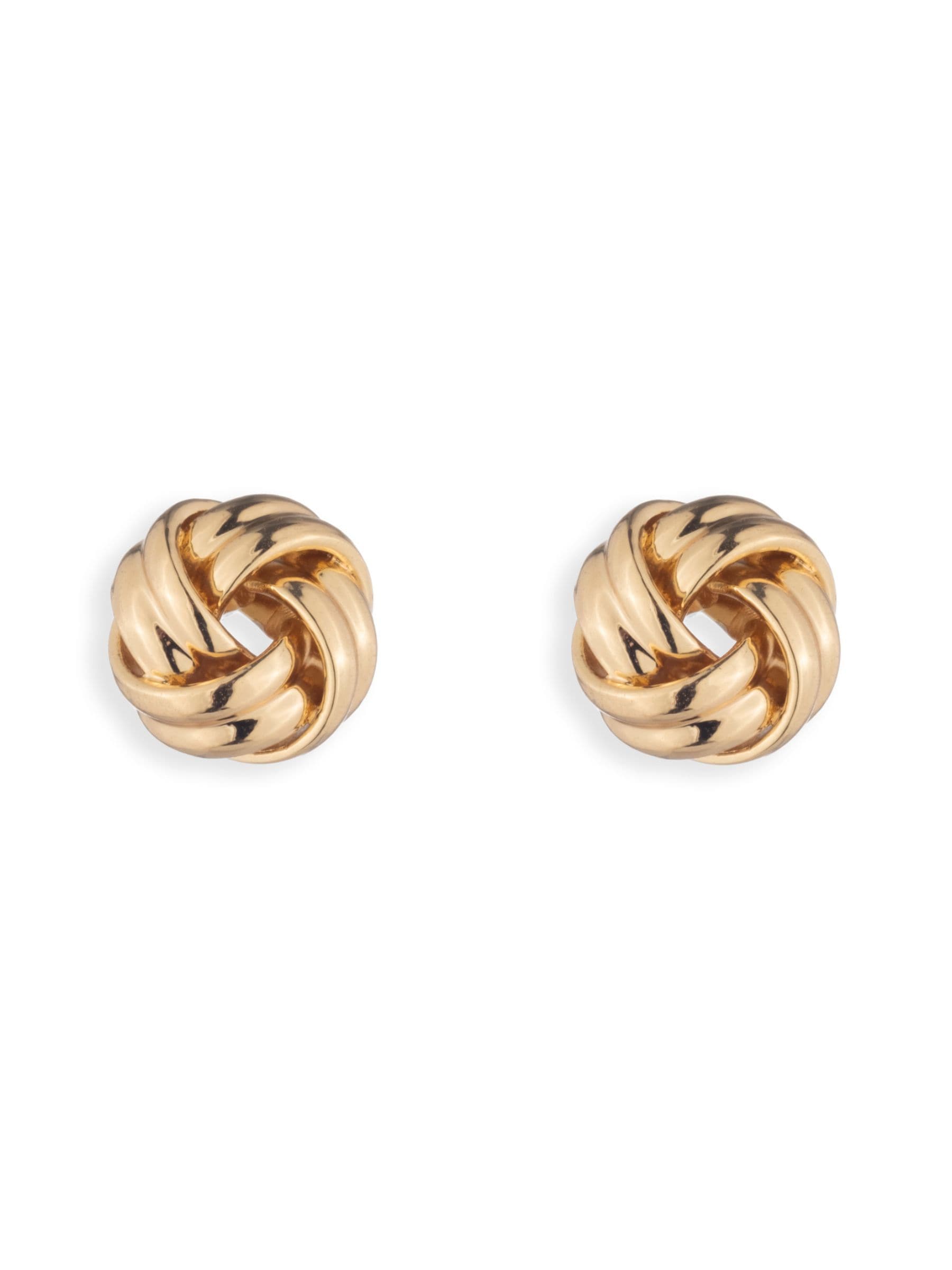 Lauren Ralph Lauren gold tone knot stud earrings - British product