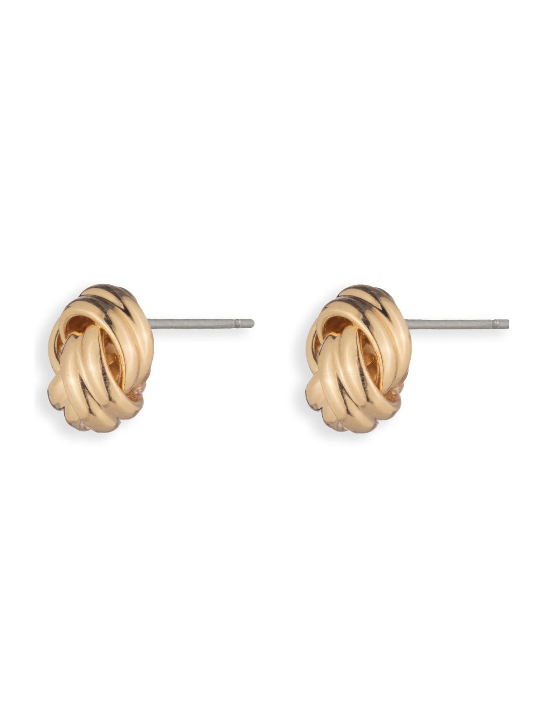 Lauren Ralph Lauren gold tone knot stud earrings - British product