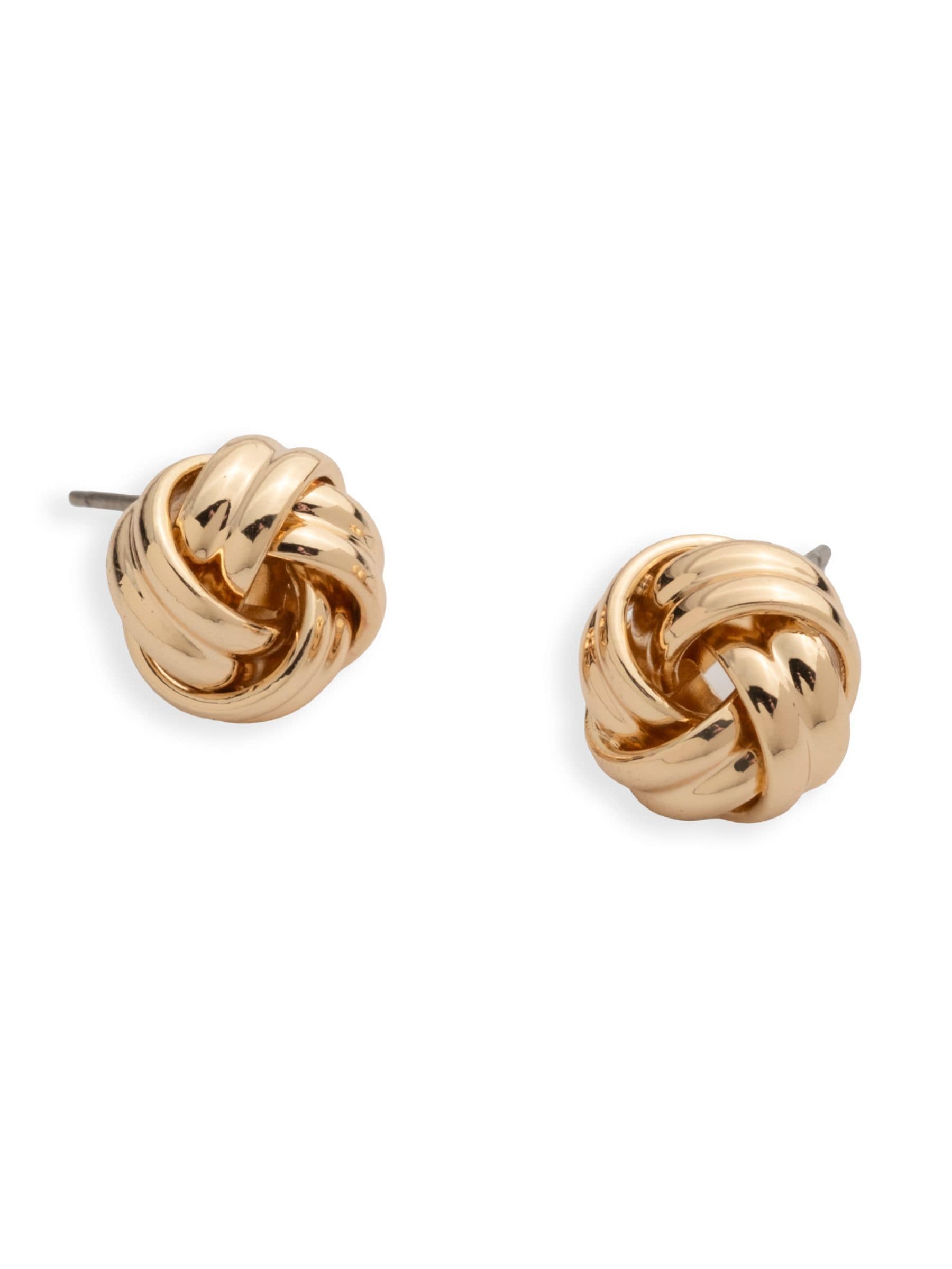 Lauren Ralph Lauren gold tone knot stud earrings - British product