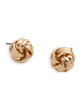 Lauren Ralph Lauren gold tone knot stud earrings - British product