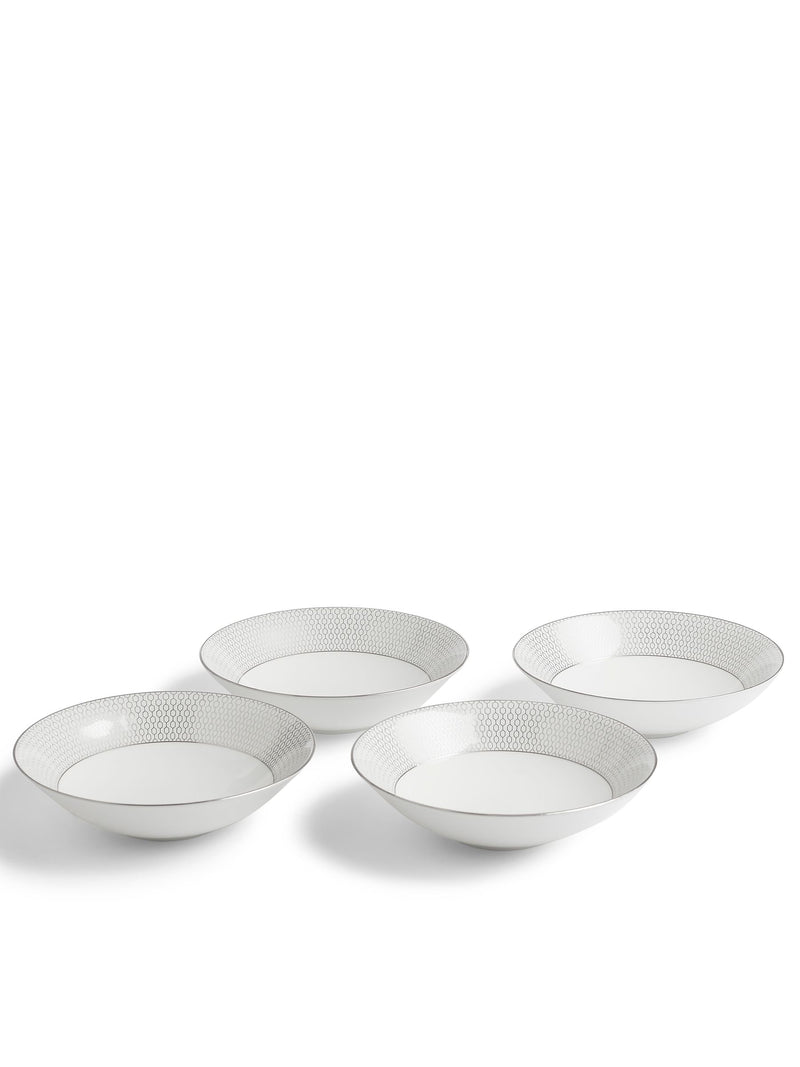 Wedgwood Gio Platinum dinnerware set 12 piece, UK version