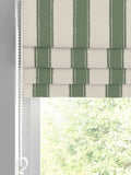 Laura Ashley roman blind green Denwick Stripe made to measure - British product