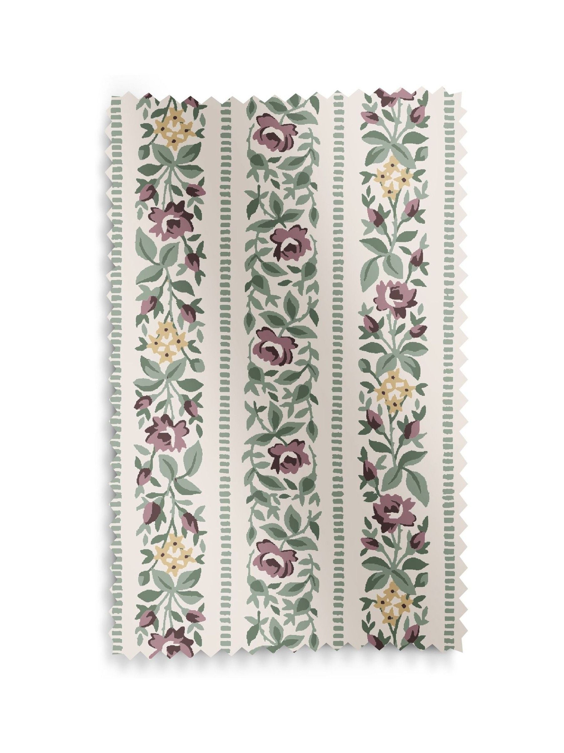 Laura Ashley Talon Stripe roller blind dusky plum purple, imported from the UK