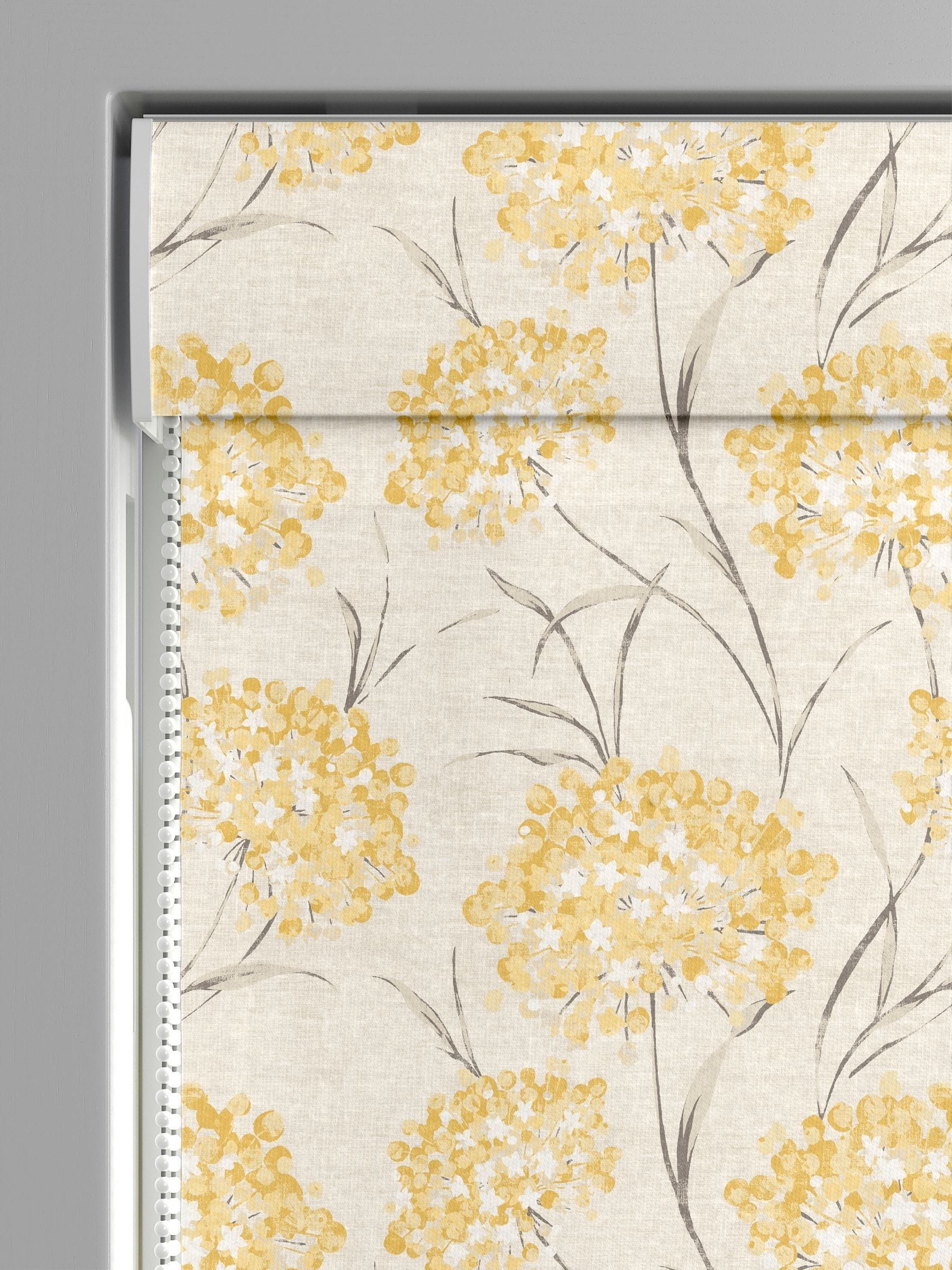 Laura Ashley Giselle ochre roman blind made to measure - British product