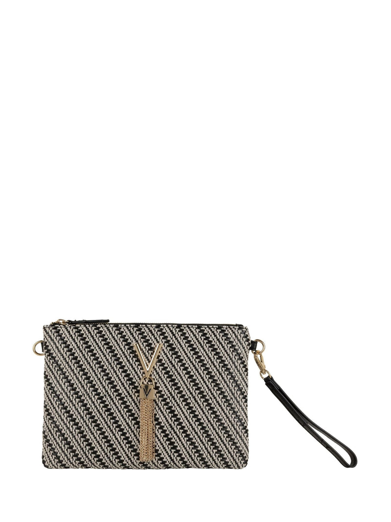 Valentino Black Divina Summer Pochette clutch bag 18cm (British brand)