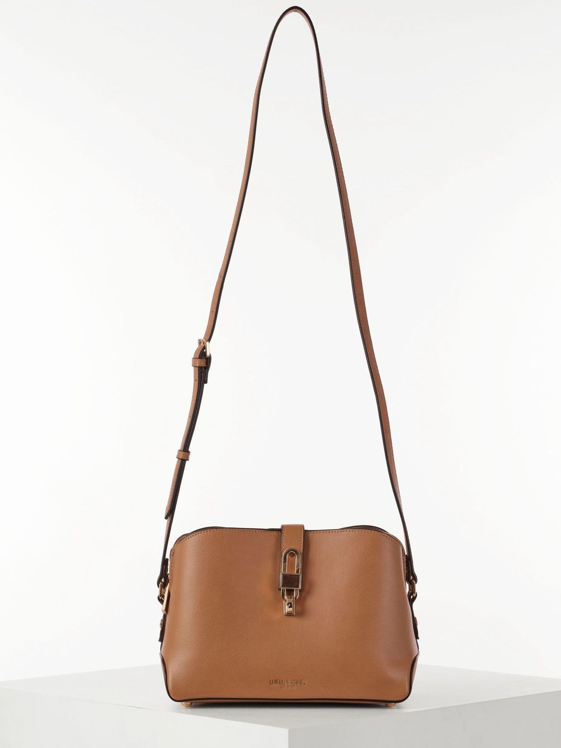 Luella Grey black Margy cross-body bag 30cm - British product