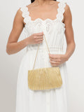 Loeffler Randall White Brit pleated clutch, UK version