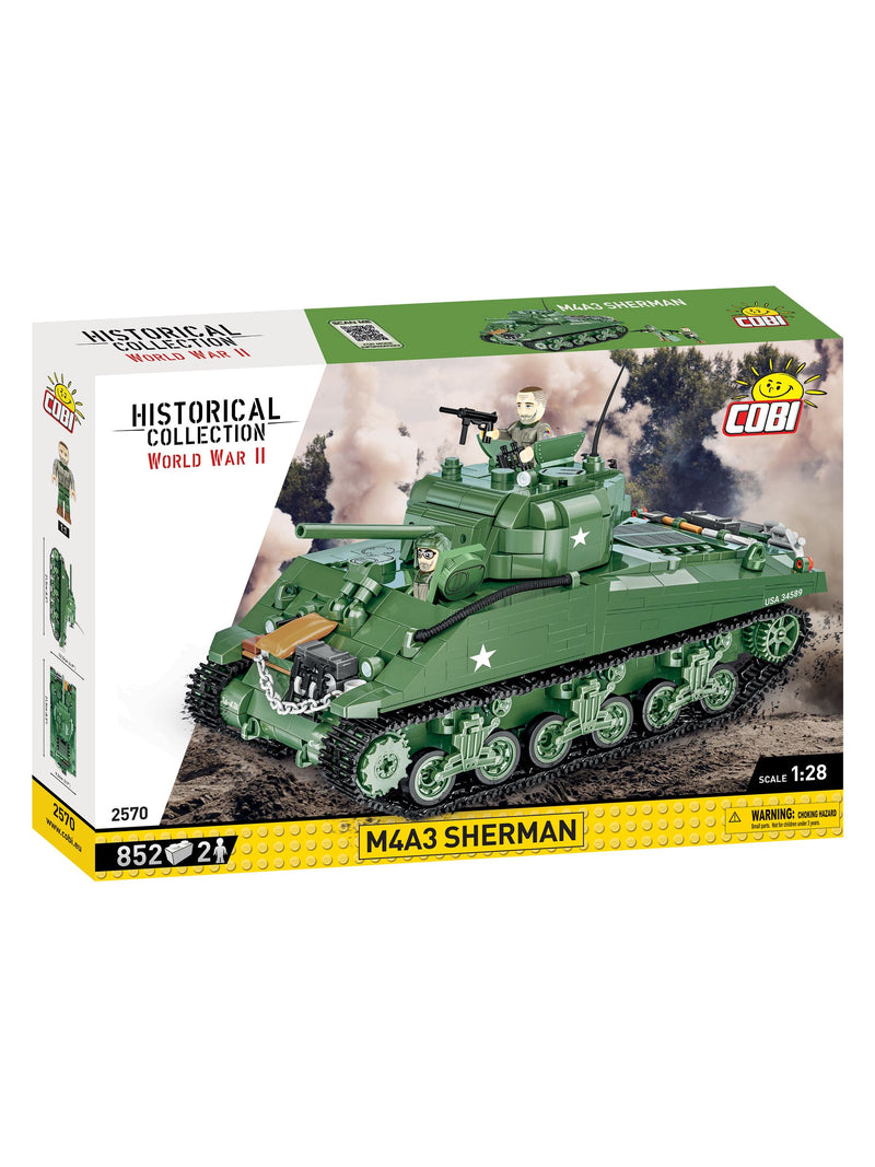 Cobi Sherman tank model 1:28 scale 852 pieces (British brand)
