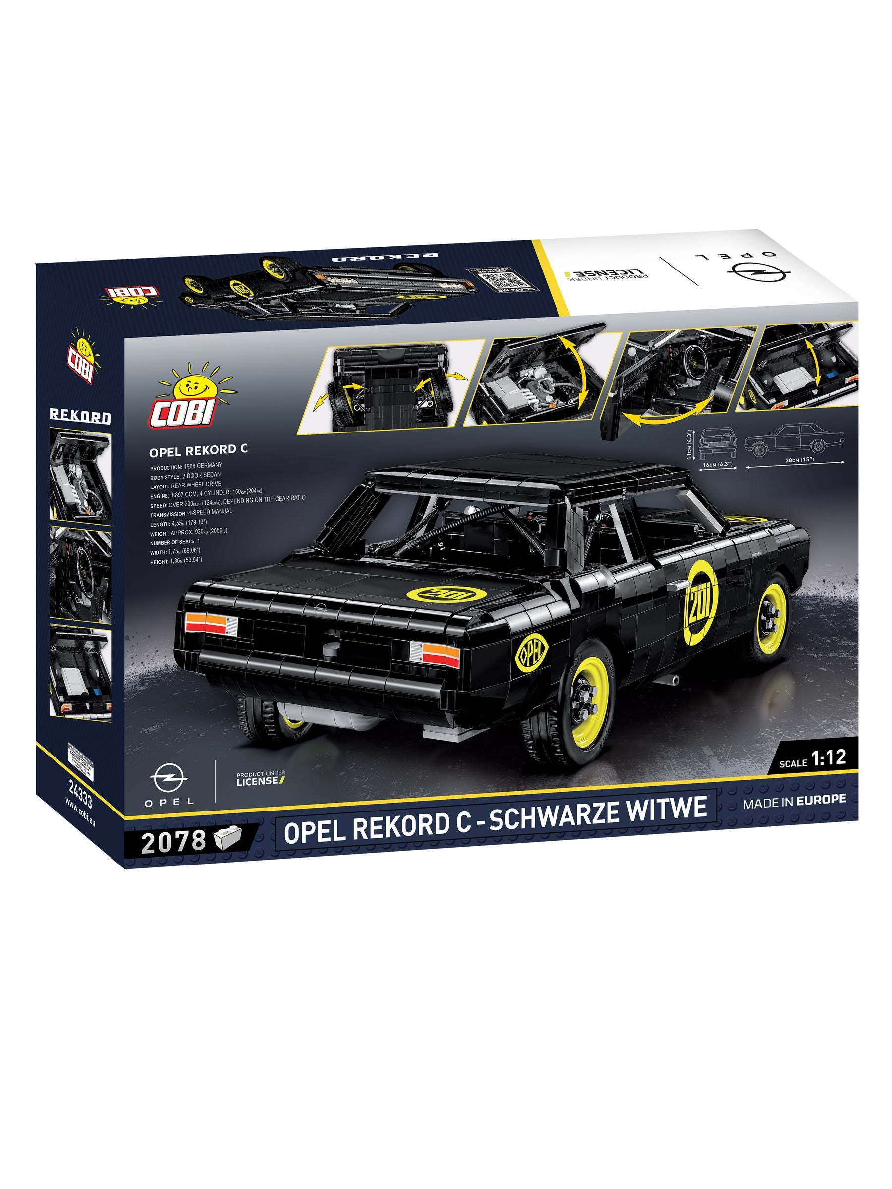 Cobi Opel Record building set model 2078 pieces, UK version