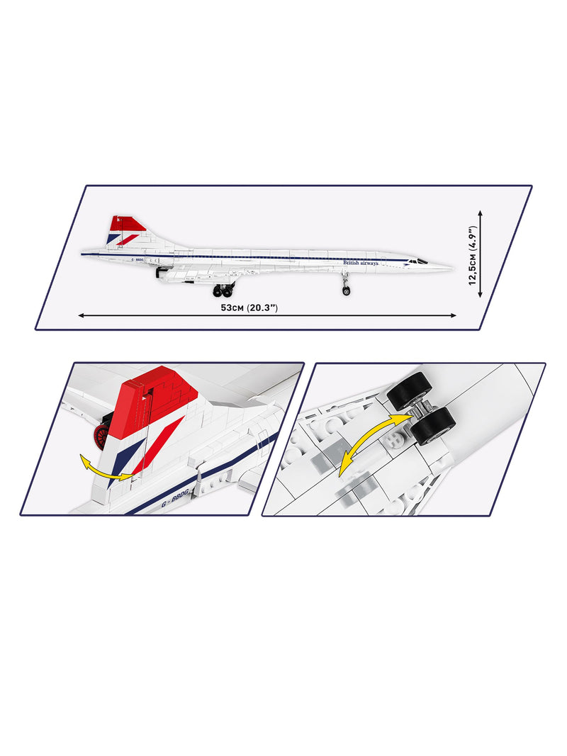 COBI Concorde G-BBDG model kit 455 pieces, UK version