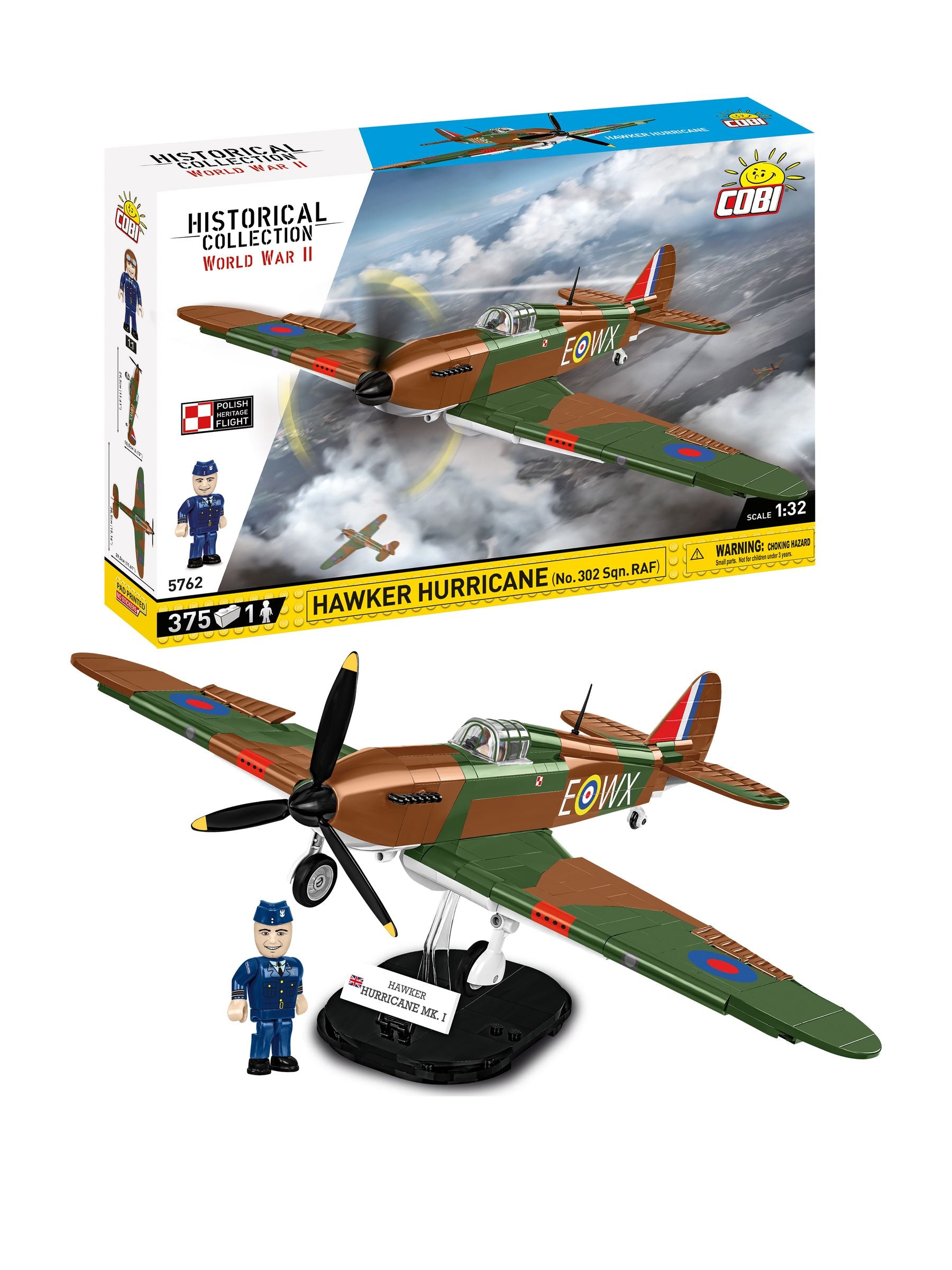 Cobi Hawker Hurricane model kit 1:32 scale (British brand)