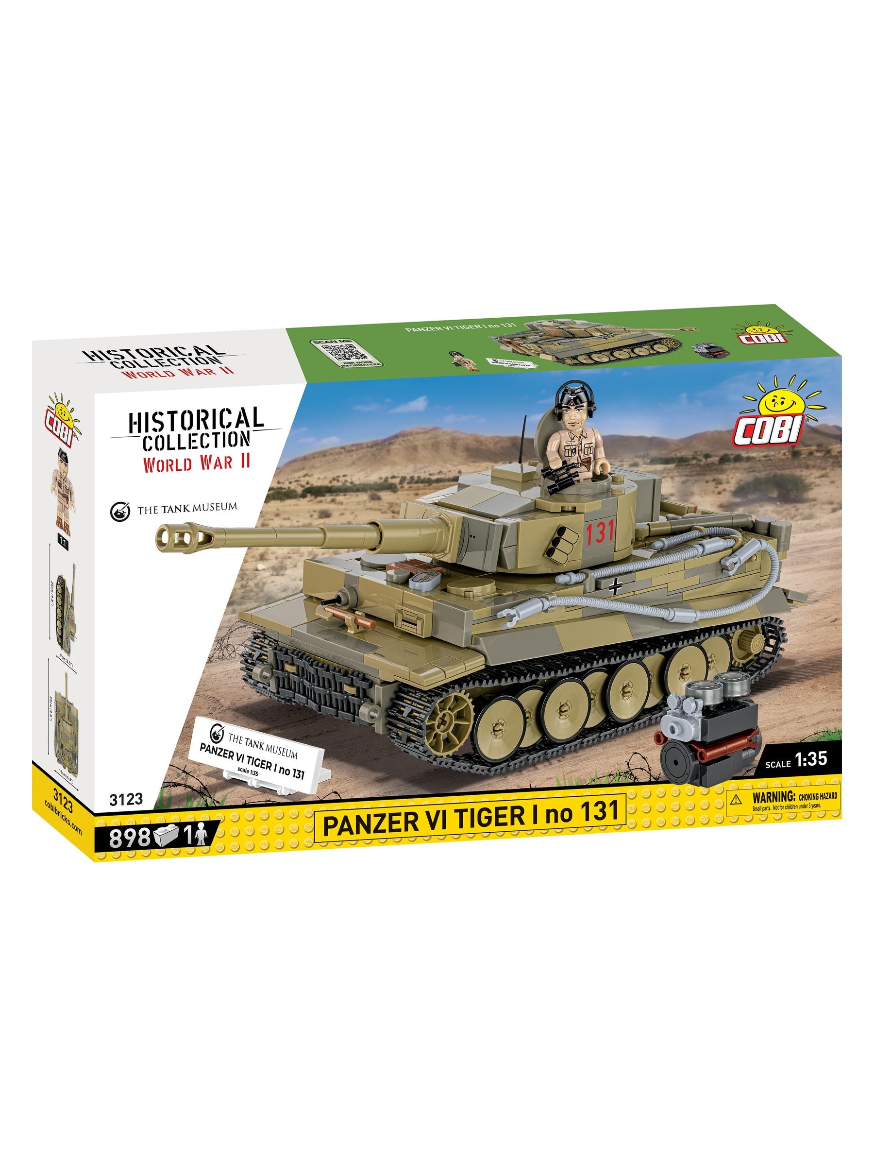 Cobi Tiger 131 1:35 scale model building set (British brand)