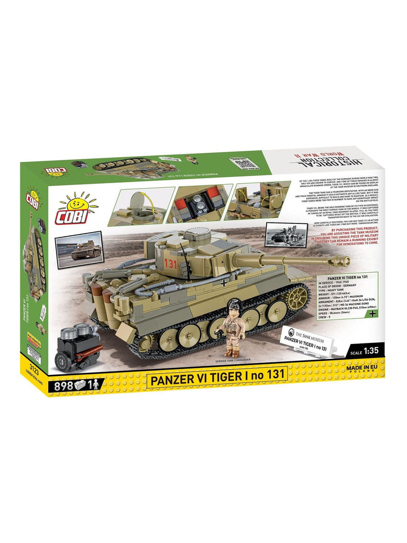 Cobi Tiger 131 1:35 scale model building set (British brand)