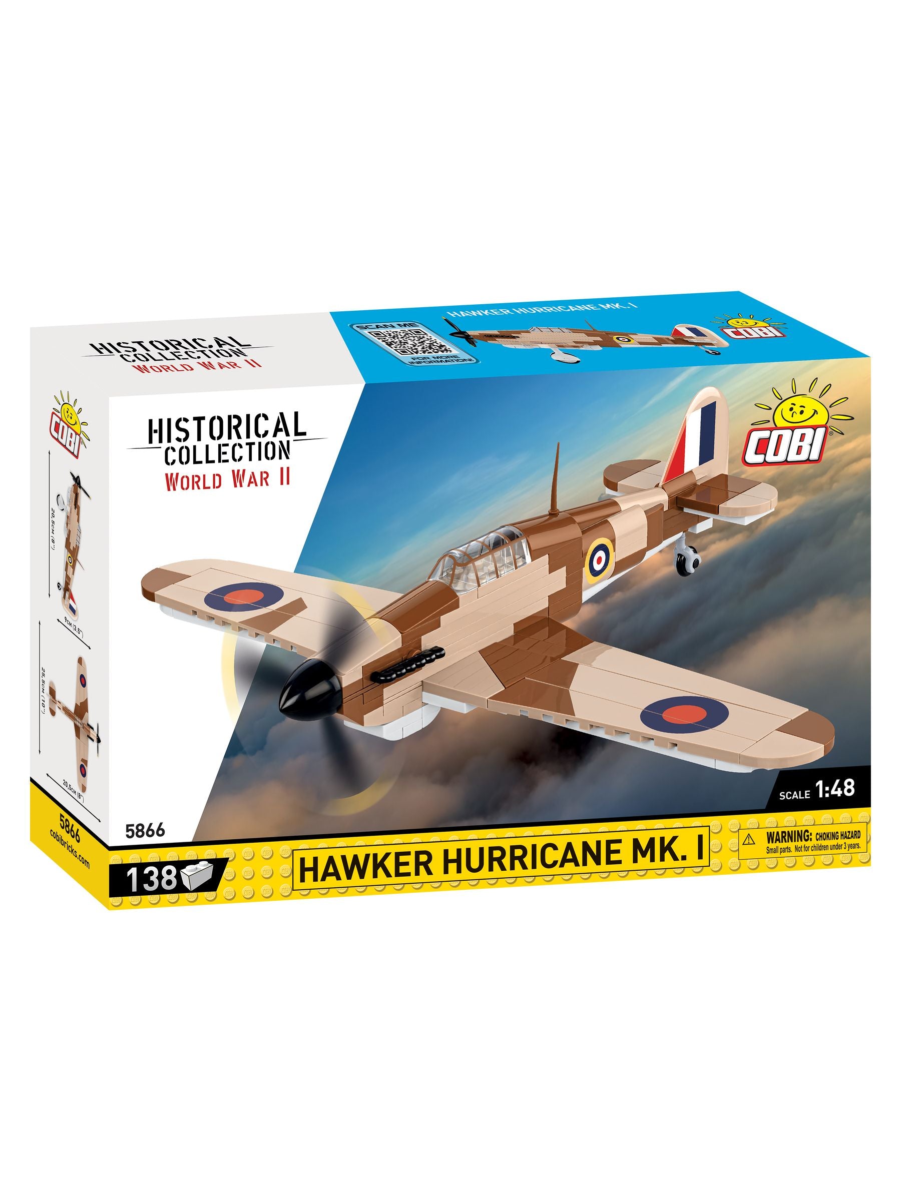 Cobi model kit Hawker Hurricane Mk.1 1:48 scale (British brand)