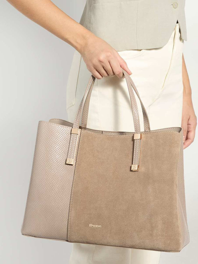 Dune London Cream Large Dorry Premium Tote Bag