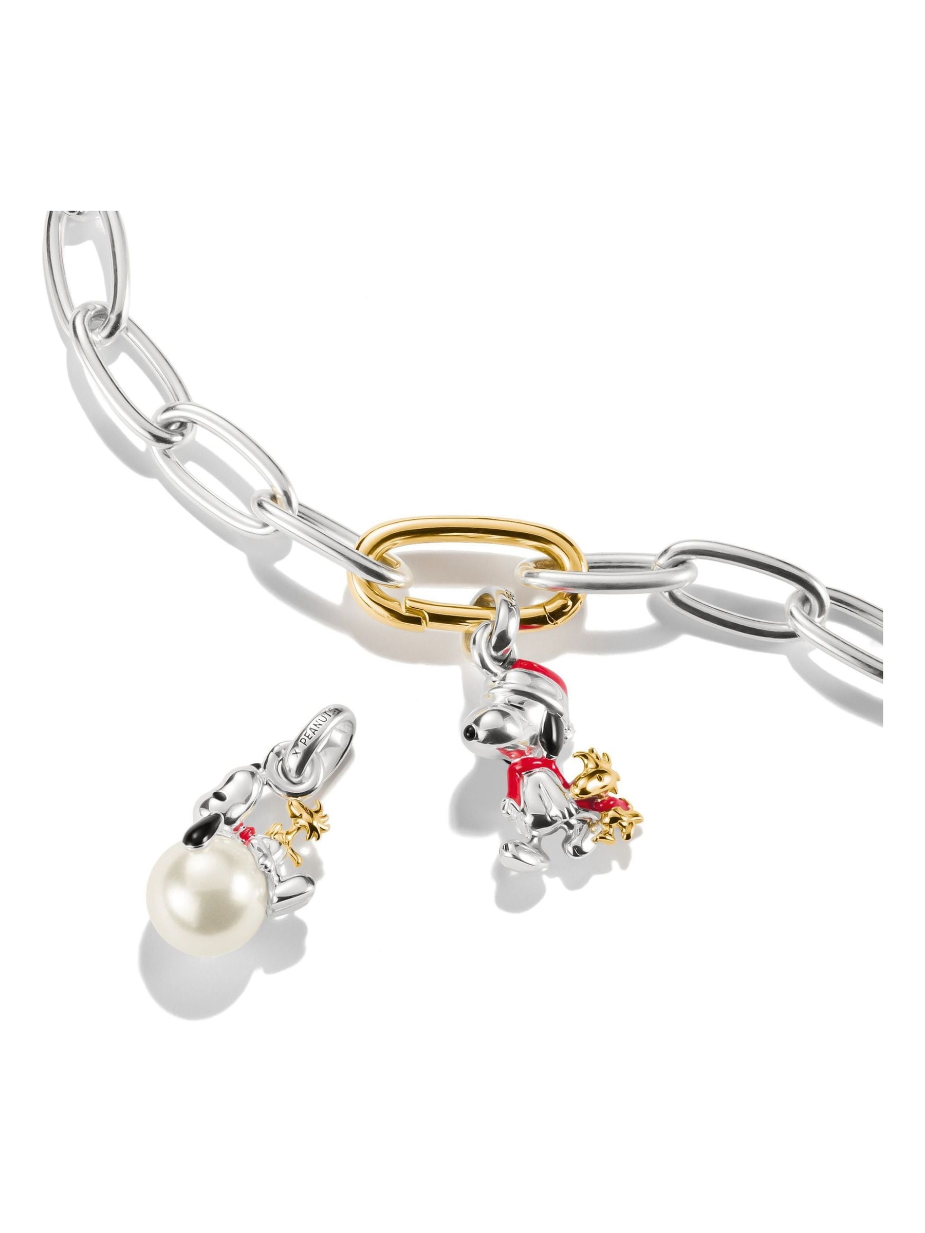 Thomas Sabo Peanuts Snoopy Woodstock Santa necklace, UK version