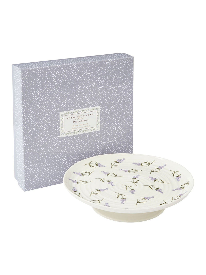 Sophie Conran White Lavandula footed cake stand 32cm - British product