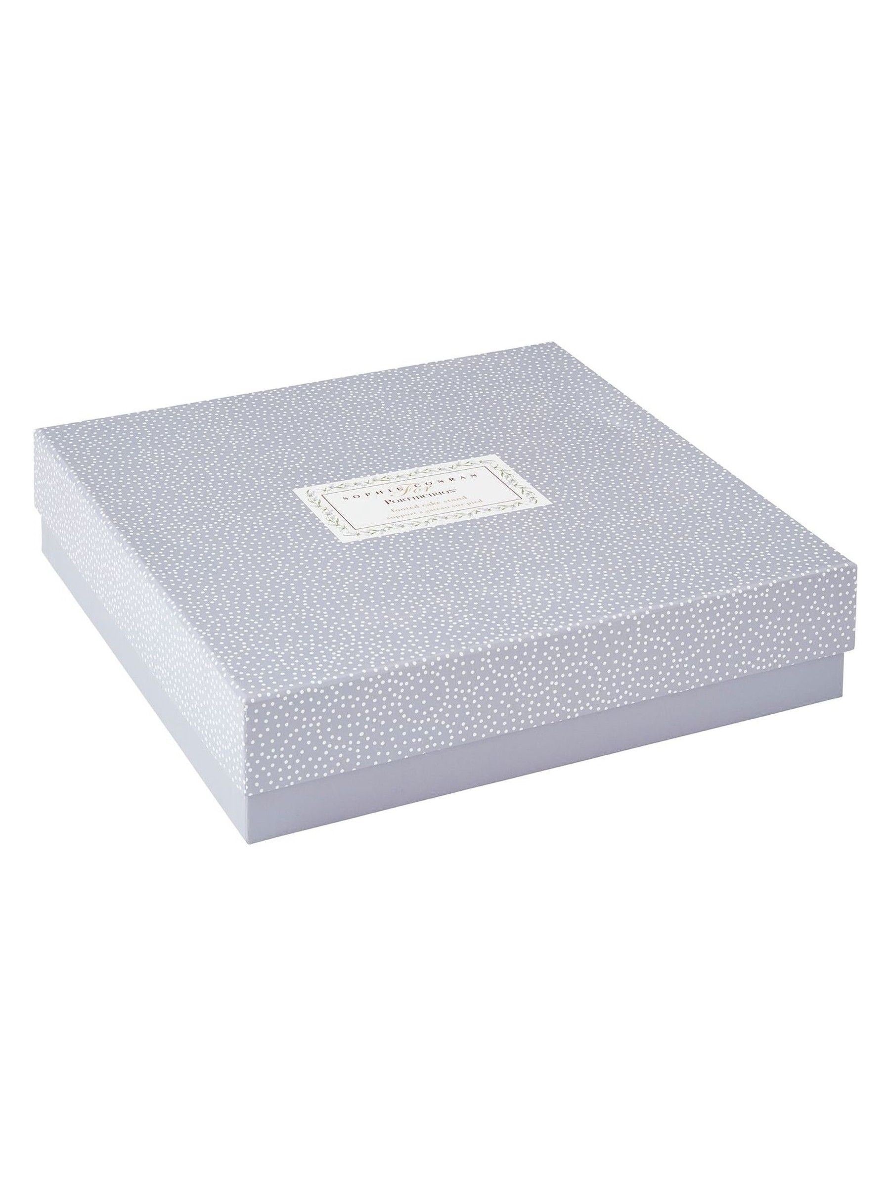 Sophie Conran White Lavandula footed cake stand 32cm - British product