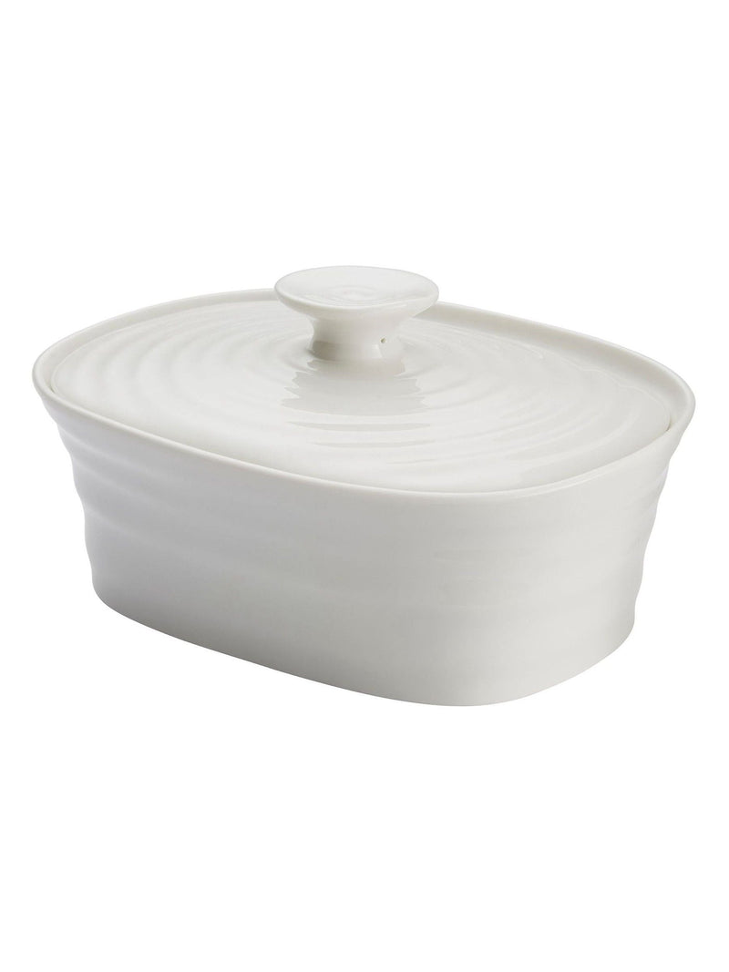 Sophie Conran white porcelain covered butter dish - British product