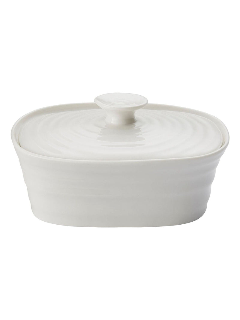 Sophie Conran white porcelain covered butter dish - British product
