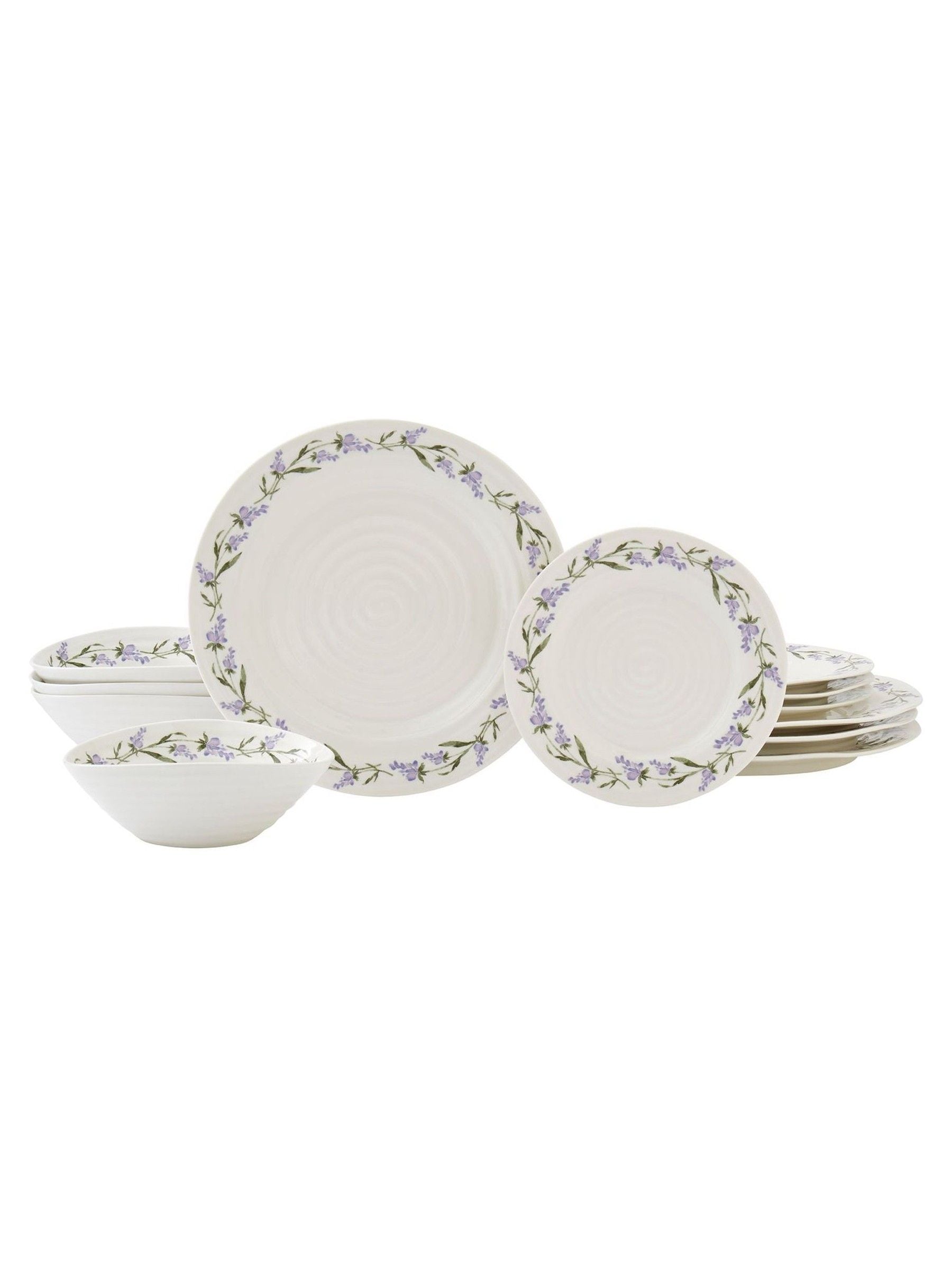 Sophie Conran Lavandula dinner set 12-piece, imported from the UK