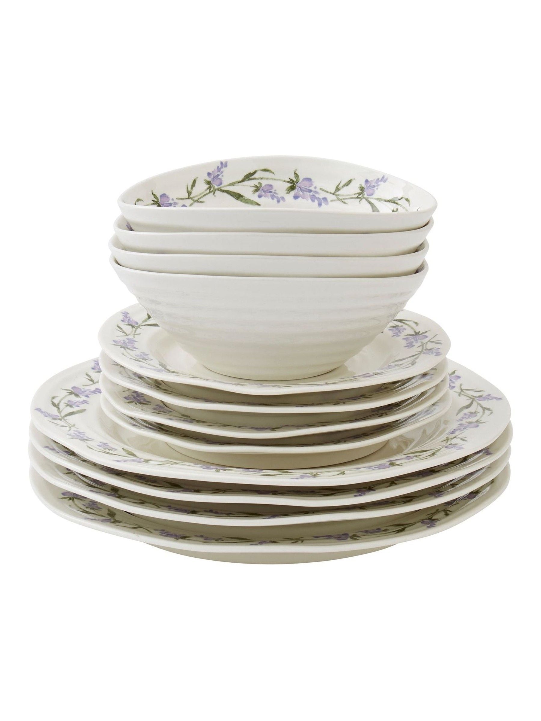 Sophie Conran Lavandula dinner set 12-piece, imported from the UK