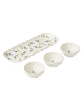 Sophie Conran white Lavandula porcelain bowl and tray set (British brand)