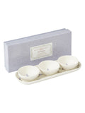 Sophie Conran white Lavandula porcelain bowl and tray set (British brand)