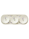 Sophie Conran white Lavandula porcelain bowl and tray set (British brand)
