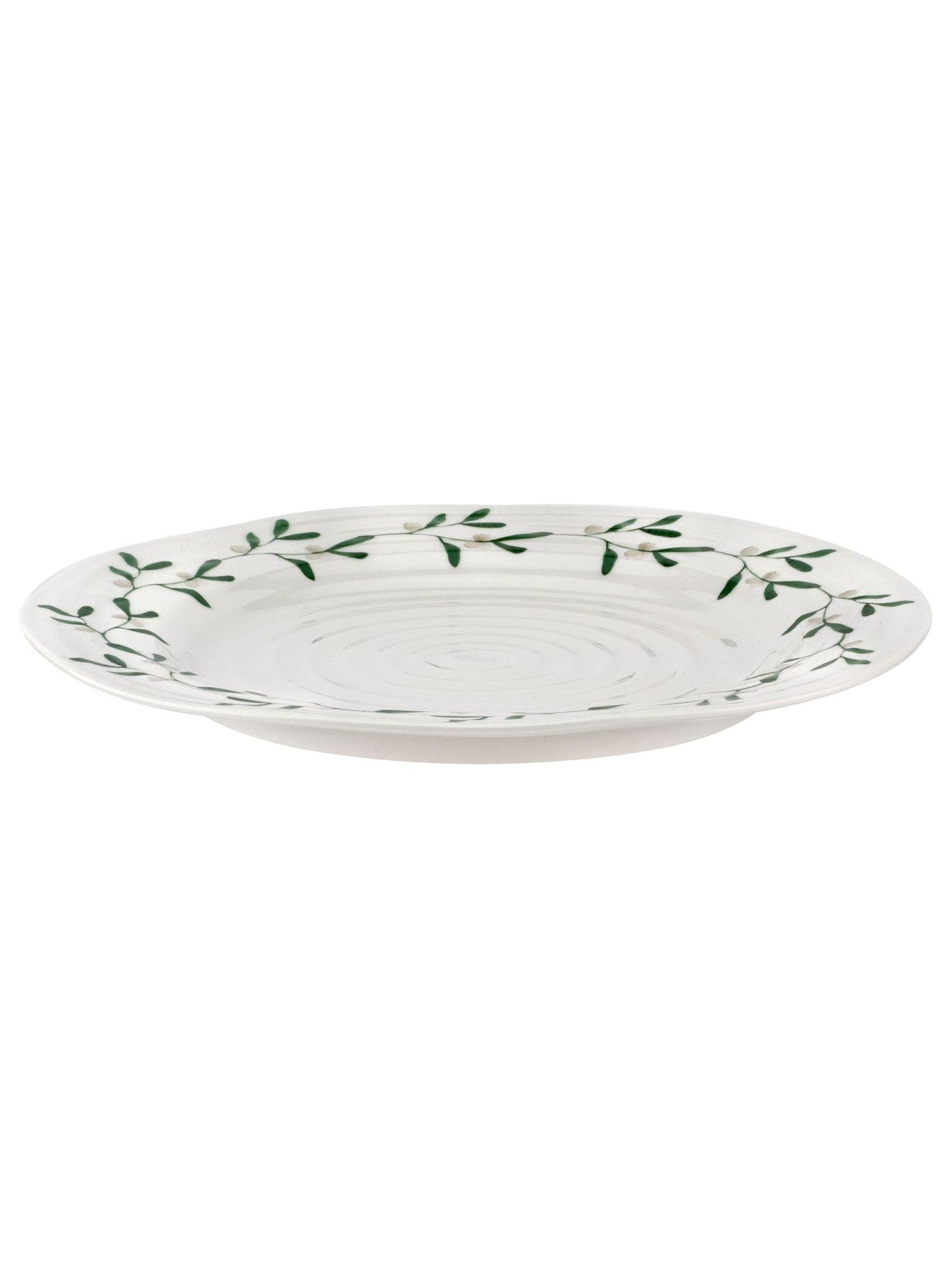 Sophie Conran for Portmeirion white mistletoe dinner plates set of 4 (British brand)