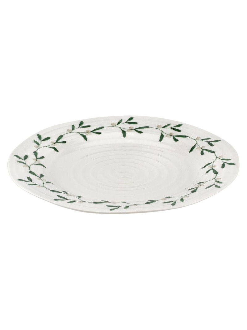 Sophie Conran for Portmeirion white mistletoe dinner plates set of 4 (British brand)