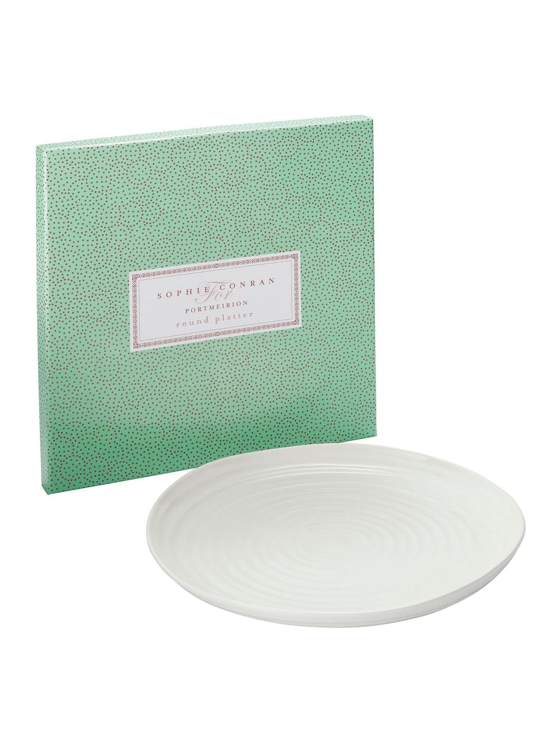 Sophie Conran white porcelain round platter 31cm - British product