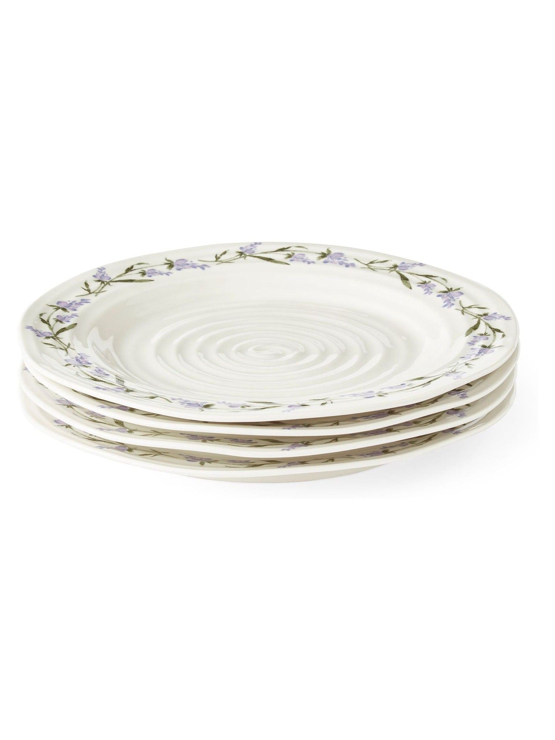 Sophie Conran dinner plates Lavandula set of 4 white 28cm, UK version