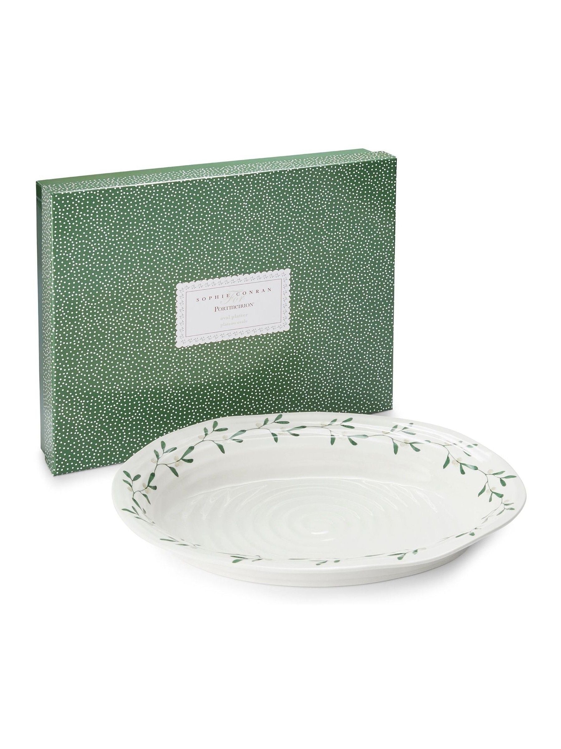 Sophie Conran white mistletoe oval platter (British brand)