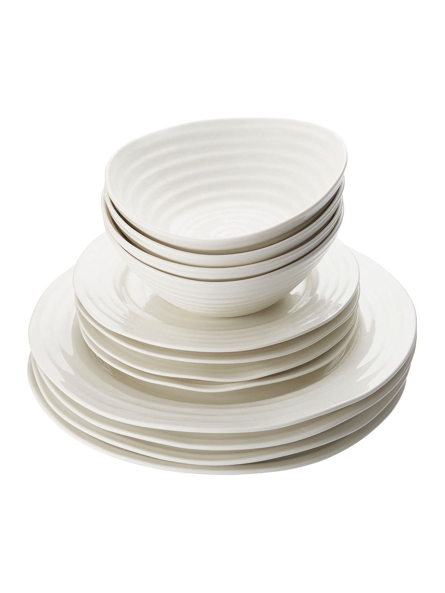 Sophie Conran white porcelain dinnerware set 12 piece - British product