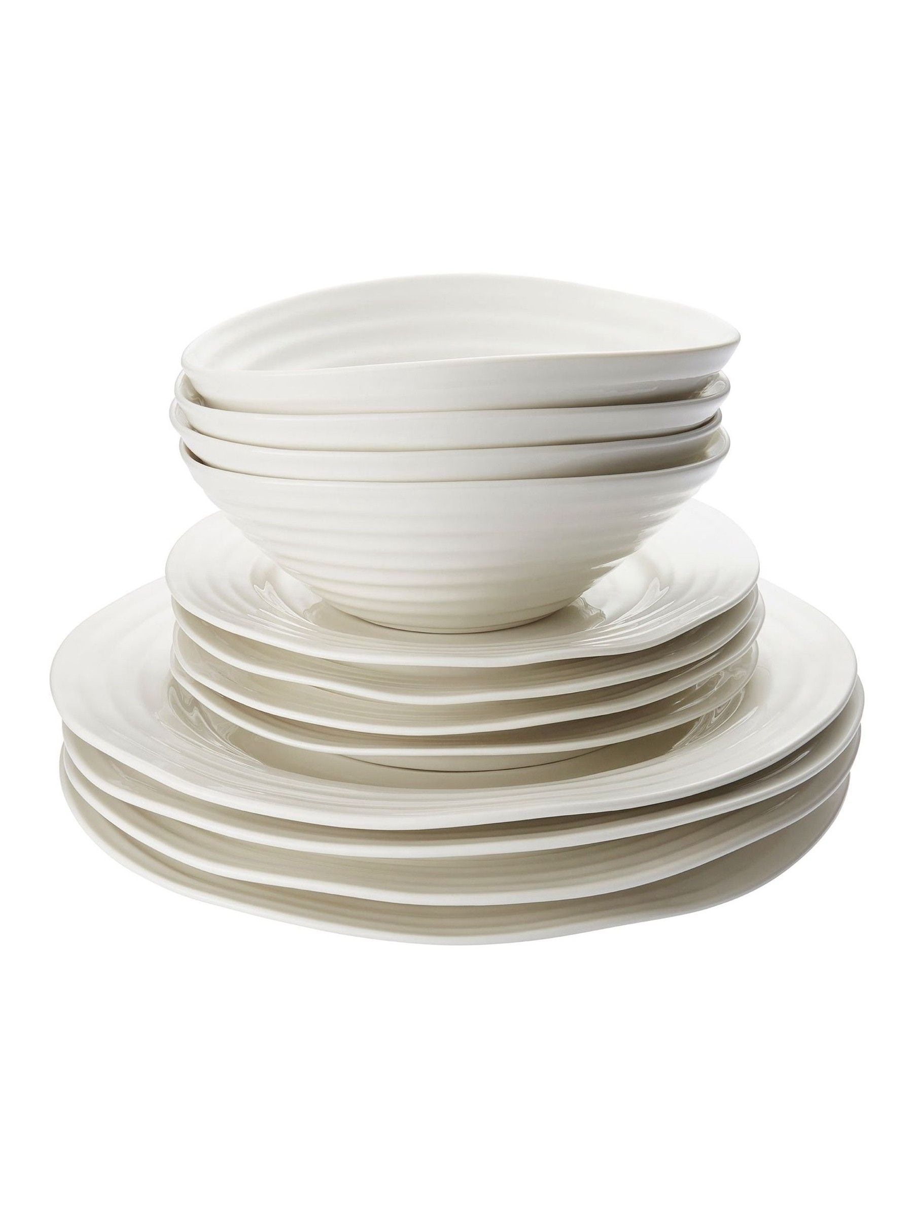 Sophie Conran white porcelain dinnerware set 12 piece - British product