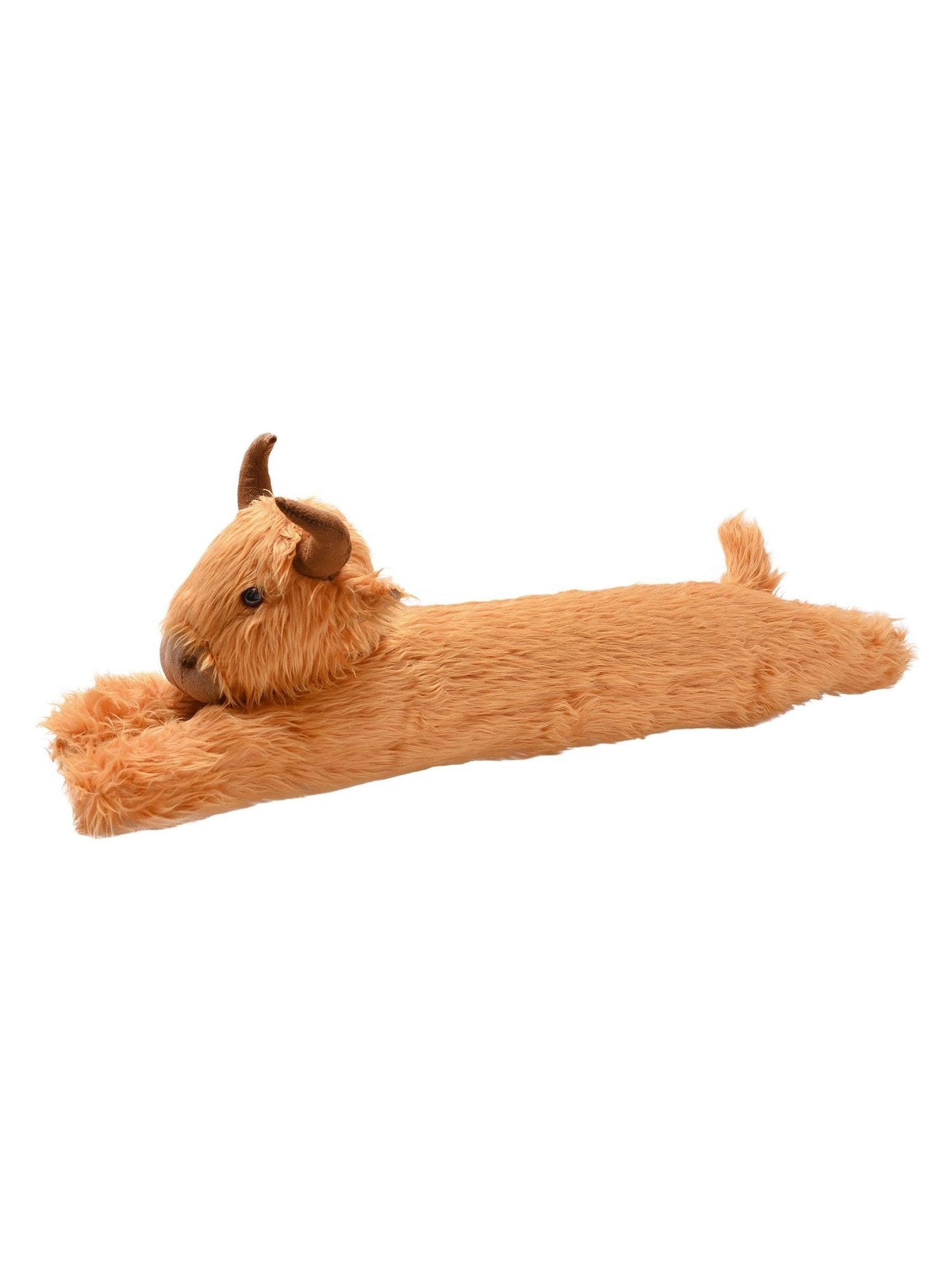 Country Living Brown Highland Cow draught excluder 78cm, UK version