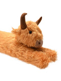 Country Living Brown Highland Cow draught excluder 78cm, UK version