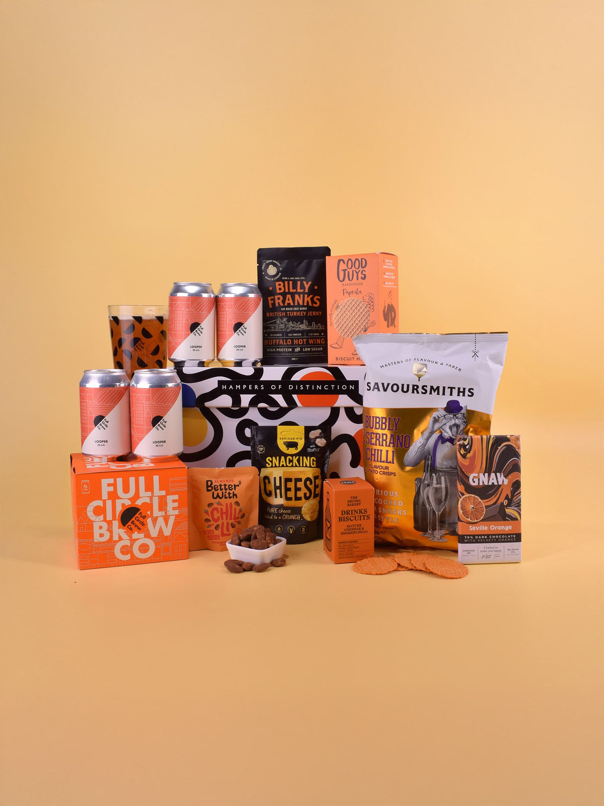 Spicers of Hythe Looper Beer and Pub Snacks gift box, UK version