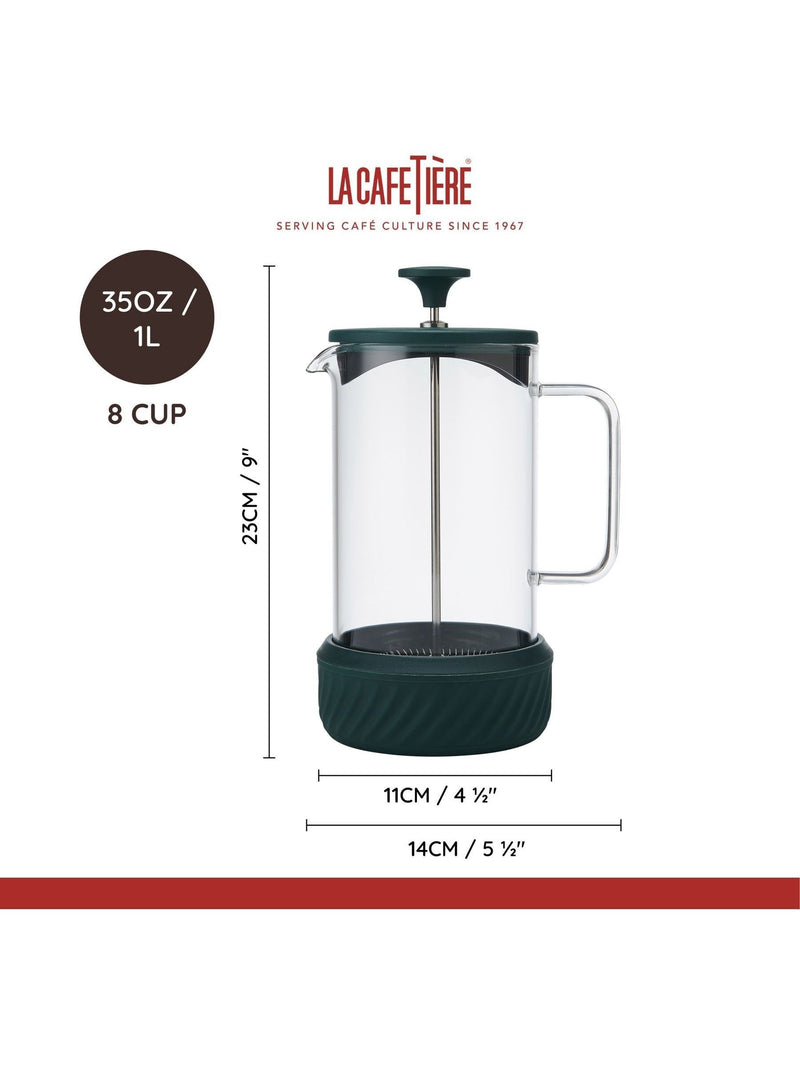 La Cafetiere Green French Press 8 cup - British product